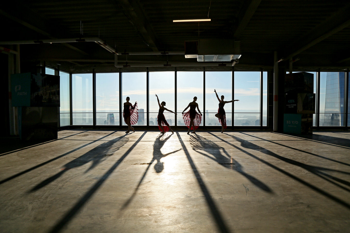 Ballet dancers performing at 3 World Trade Center